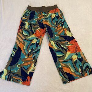 Soft Surroundings‎ Aliso Tropical Linen Pants Wide Leg Vacation Petite Large